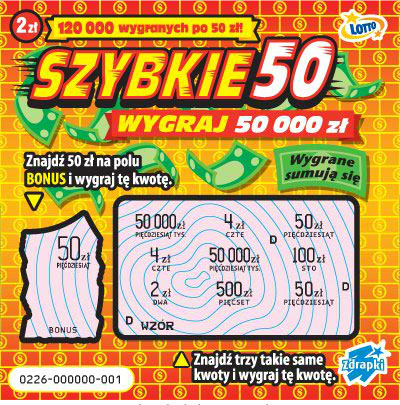 zdrapka Szybkie 50